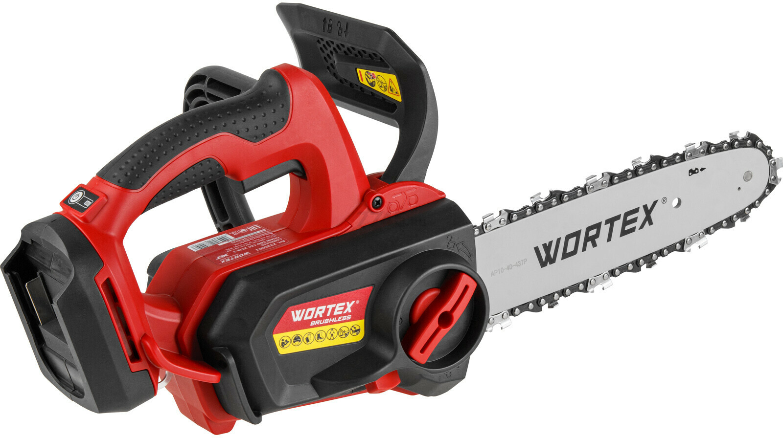 Пила цепная аккумуляторная WORTEX CEC 2518-3 ALL1 XLT SOLO (2325003) - Фото 2