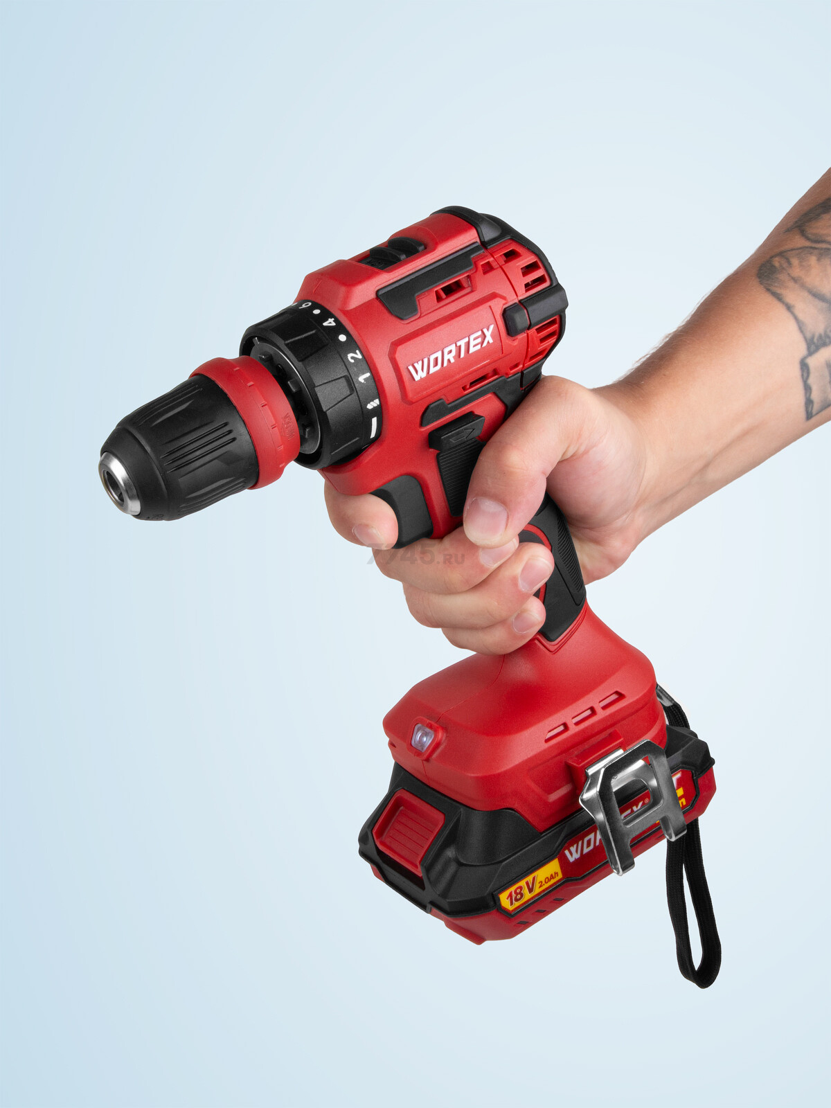 Дрель-шуруповерт аккумуляторная WORTEX BD 2025 LiSET ALL1 XLT (1325843) - Фото 24