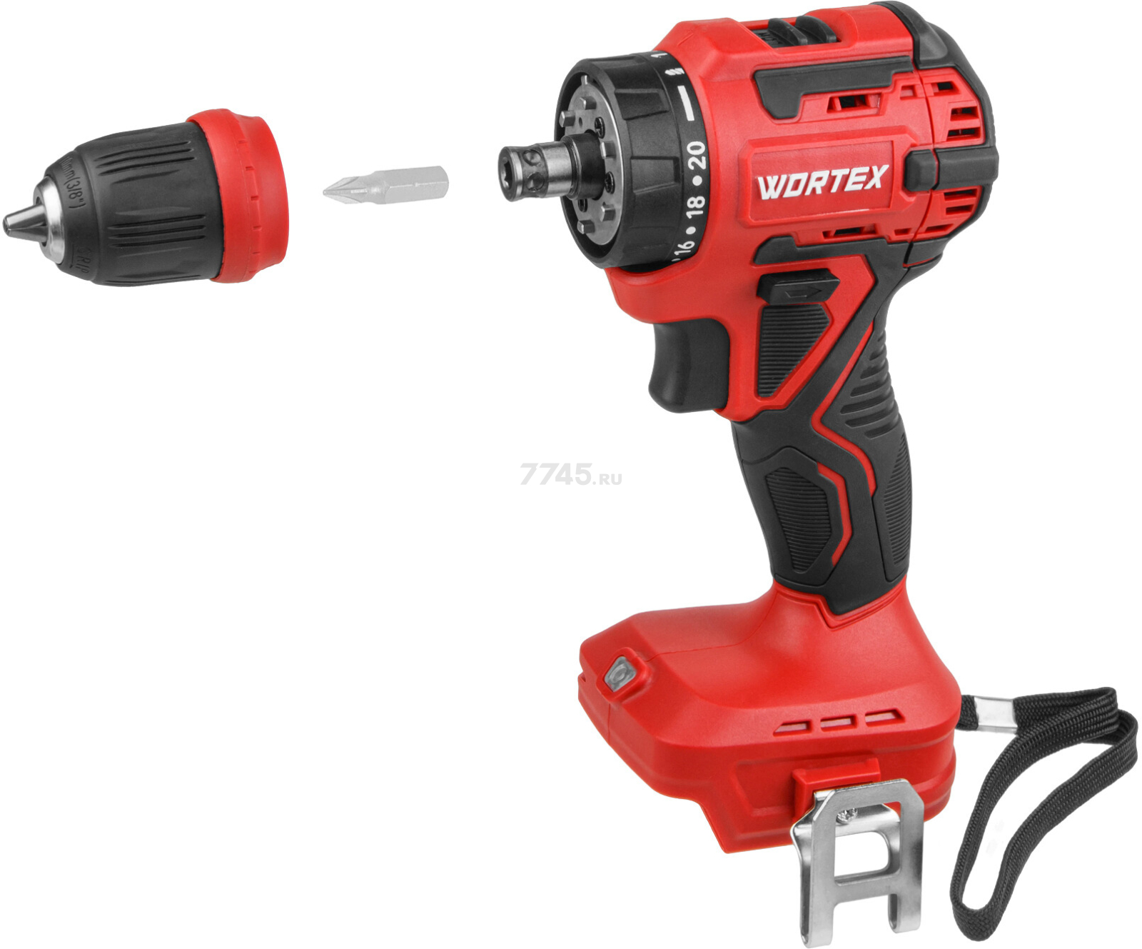 Дрель-шуруповерт аккумуляторная WORTEX BD 2025 LiSET ALL1 XLT (1325843) - Фото 19