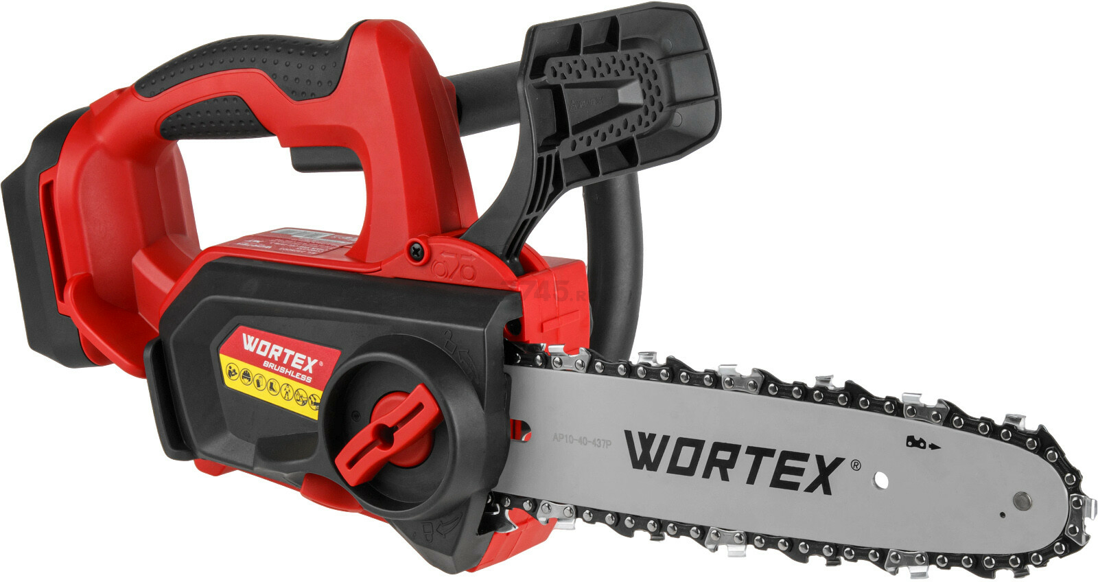 Пила цепная аккумуляторная WORTEX CEC 2518-3 ALL1 XLT SET (2325004) - Фото 5