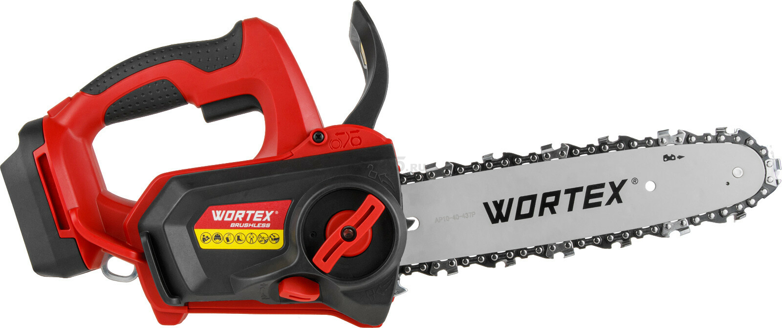 Пила цепная аккумуляторная WORTEX CEC 2518-3 ALL1 XLT SET (2325004) - Фото 6