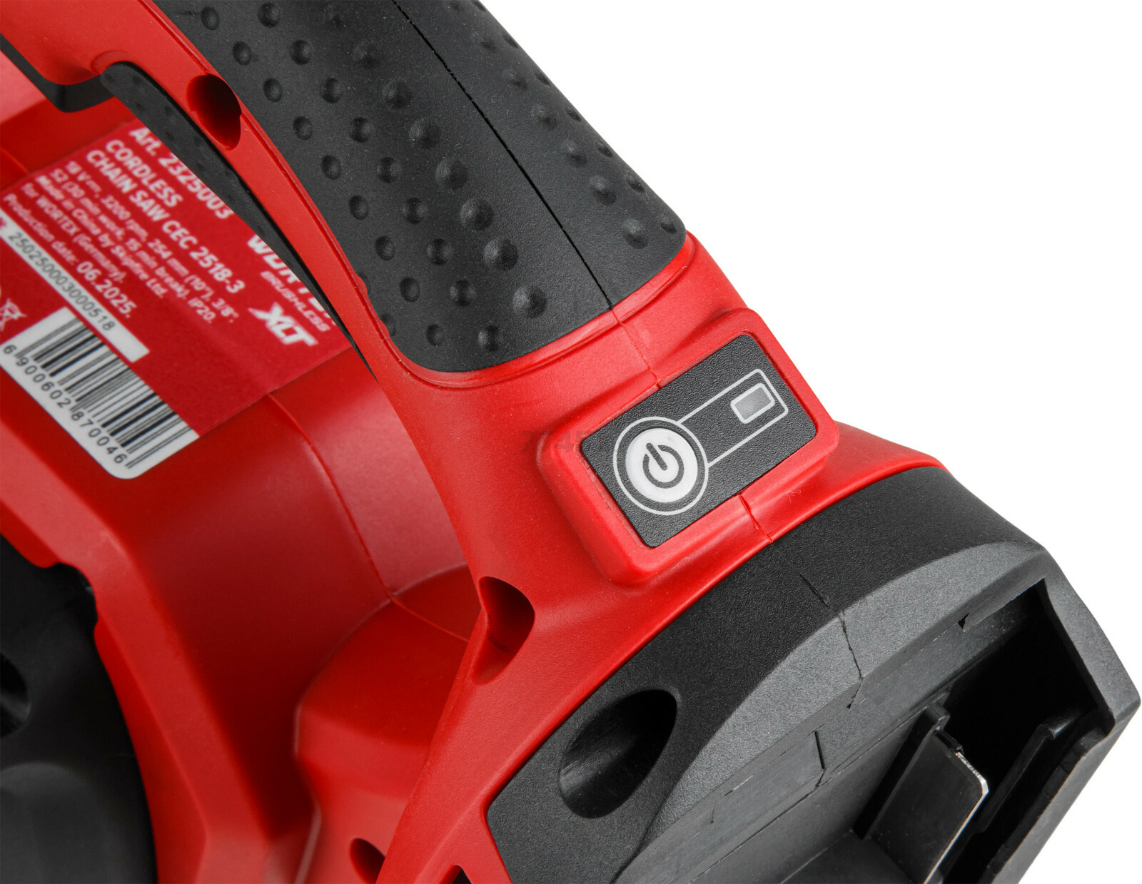 Пила цепная аккумуляторная WORTEX CEC 2518-3 ALL1 XLT SET (2325004) - Фото 9