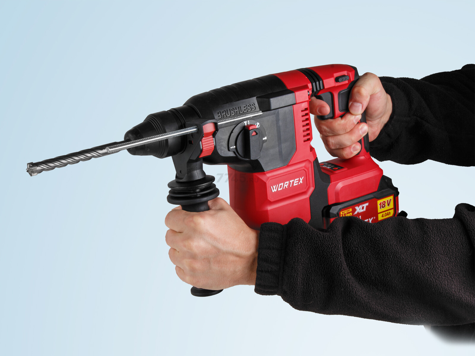 Перфоратор аккумуляторный WORTEX CRH 1822 XLT SET (1334921) - Фото 11