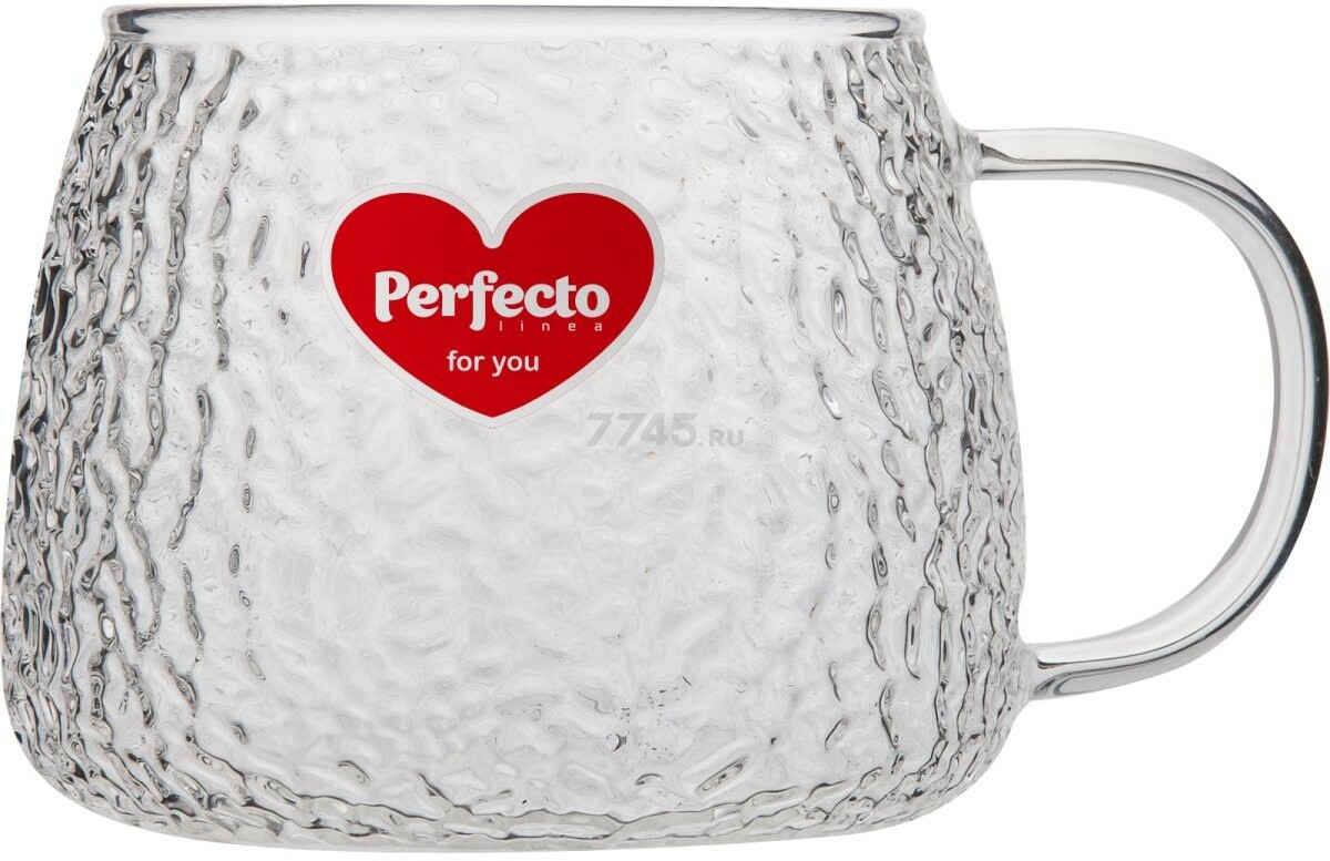 Кружка стеклянная PERFECTO LINEA Symphony Clear 450 мл (30-004502) - Фото 3