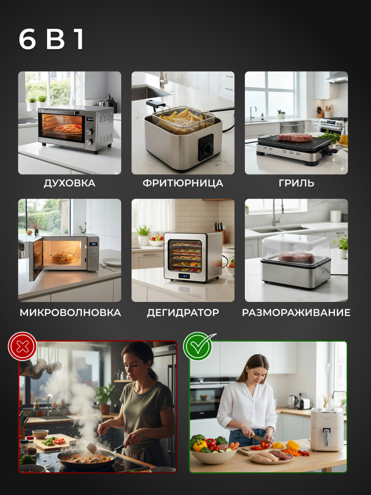 Аэрогриль NORMANN AAF-514 (N16028-2) - Фото 7