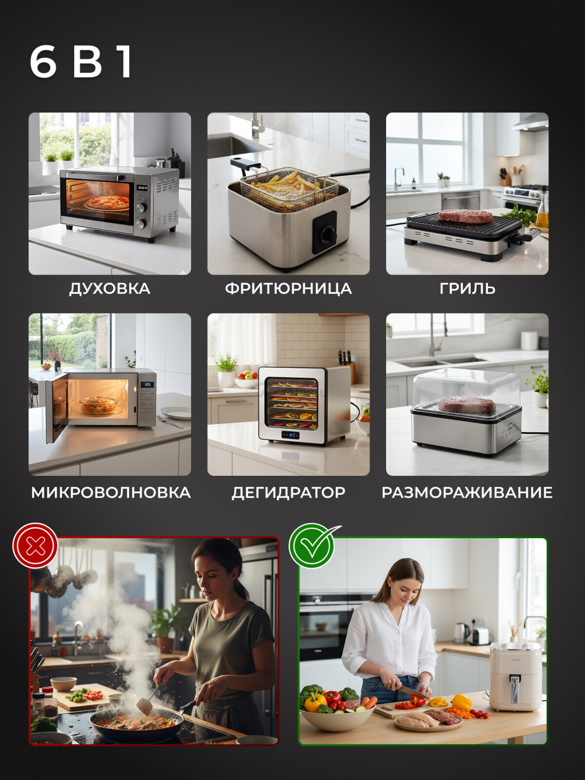 Аэрогриль NORMANN AAF-312 (N16028-1) - Фото 8