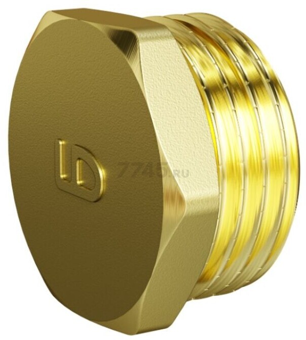 Заглушка латунная 1/2" c наружной резьбой LD (LD.65.505.15)