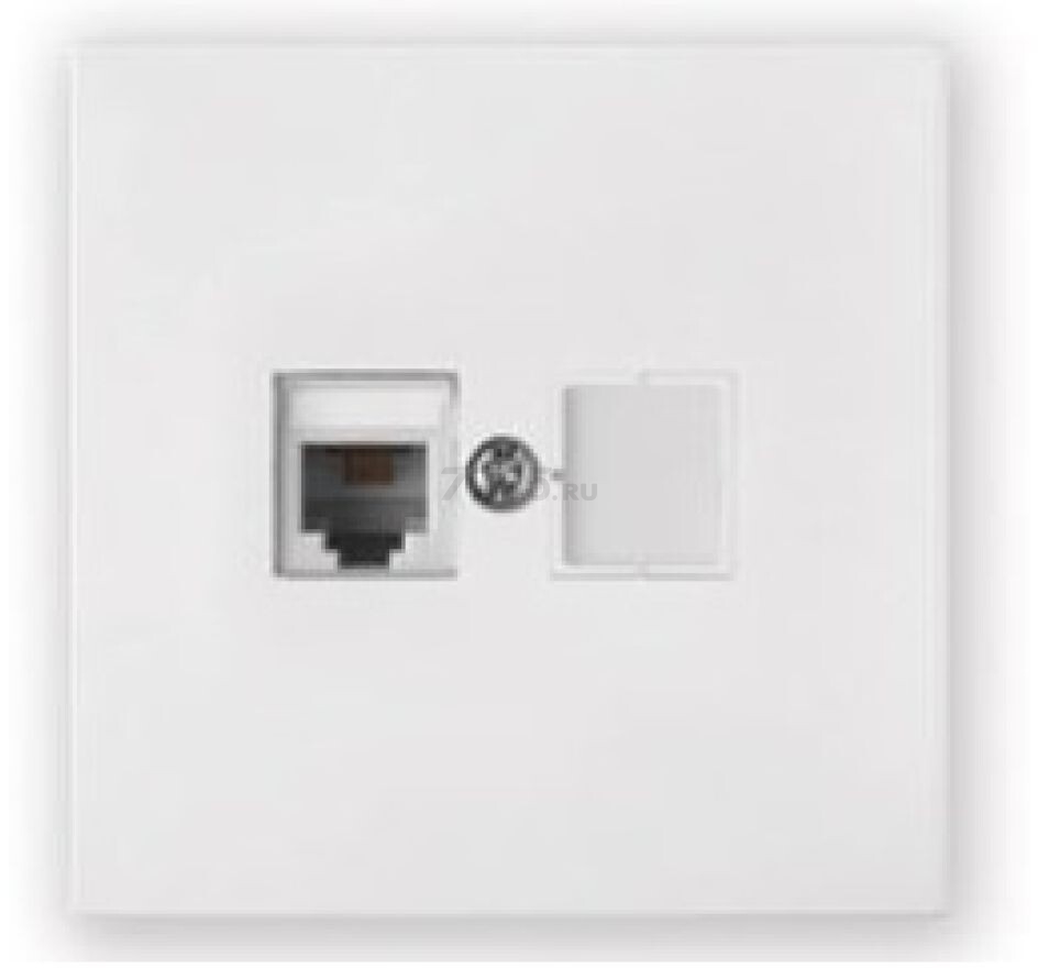 Розетка компьютерная BYLECTRICA Carre белая (РК18-6611)