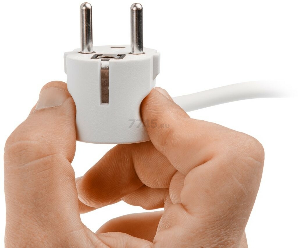 Удлинитель 3 м 3 розетки 2,2 кВт с заземлением и выключателем LEIDEN ELECTRIC (805042) - Фото 3