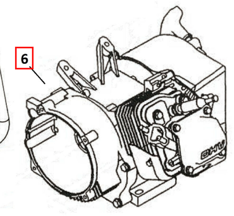 Двигатель для генератора Eco Pe-9001E3Fp, Pe-9001Es (01.06.KM190FD-009-H21A)