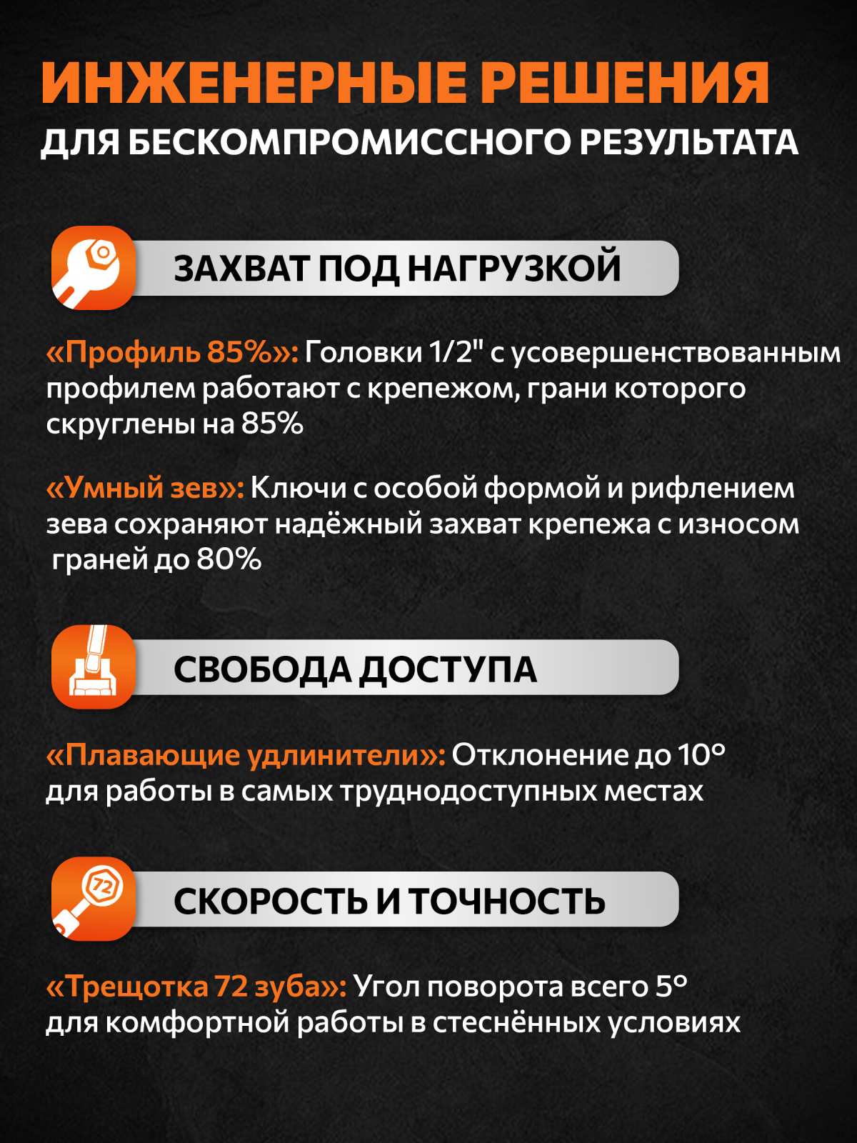 Набор инструментов 1/4", 1/2" 6 граней PRO STARTUL Dakar 82 предмета (PRO-082DK) - Фото 2