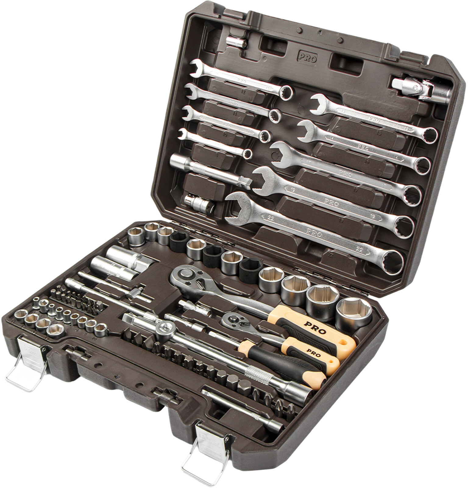 Набор инструментов 1/4", 1/2" 6 граней PRO STARTUL Dakar 82 предмета (PRO-082DK) - Фото 12