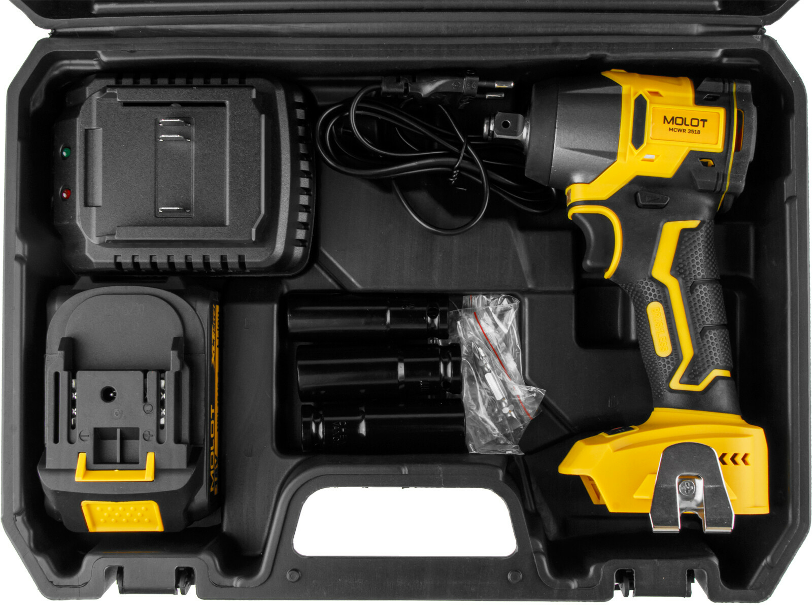 Гайковерт аккумуляторный ударный MOLOT MCWR 3518 XLT Lite SET (2335040) - Фото 25