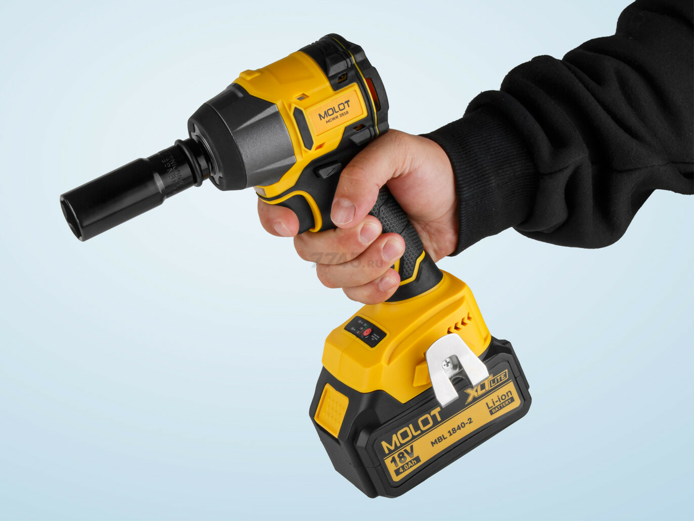 Гайковерт аккумуляторный ударный MOLOT MCWR 3518 XLT Lite SET (2335040) - Фото 17
