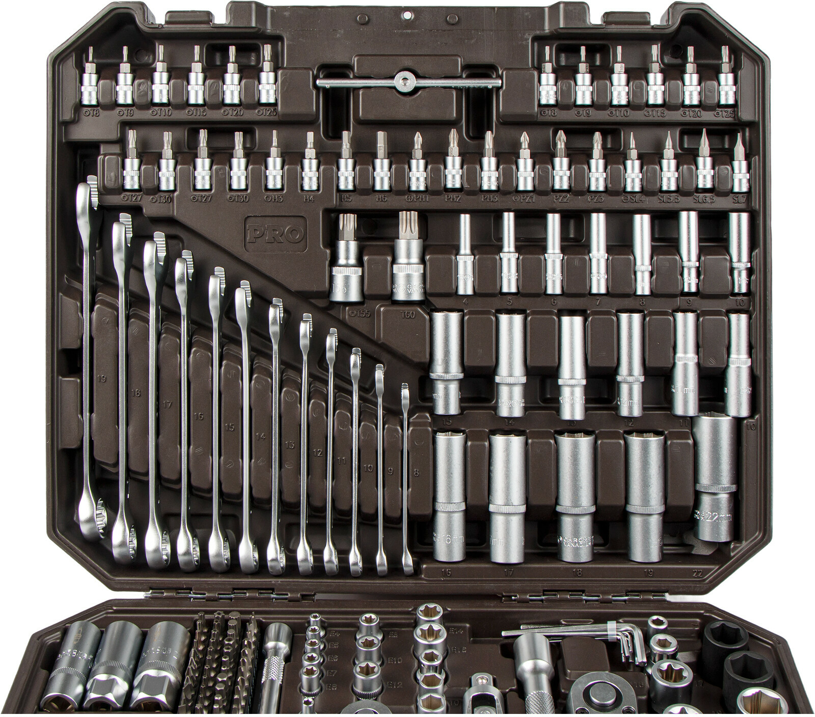 Набор инструментов 1/4", 3/8", 1/2" 6 граней PRO STARTUL Dakar 219 предметов (PRO-219DK) - Фото 14