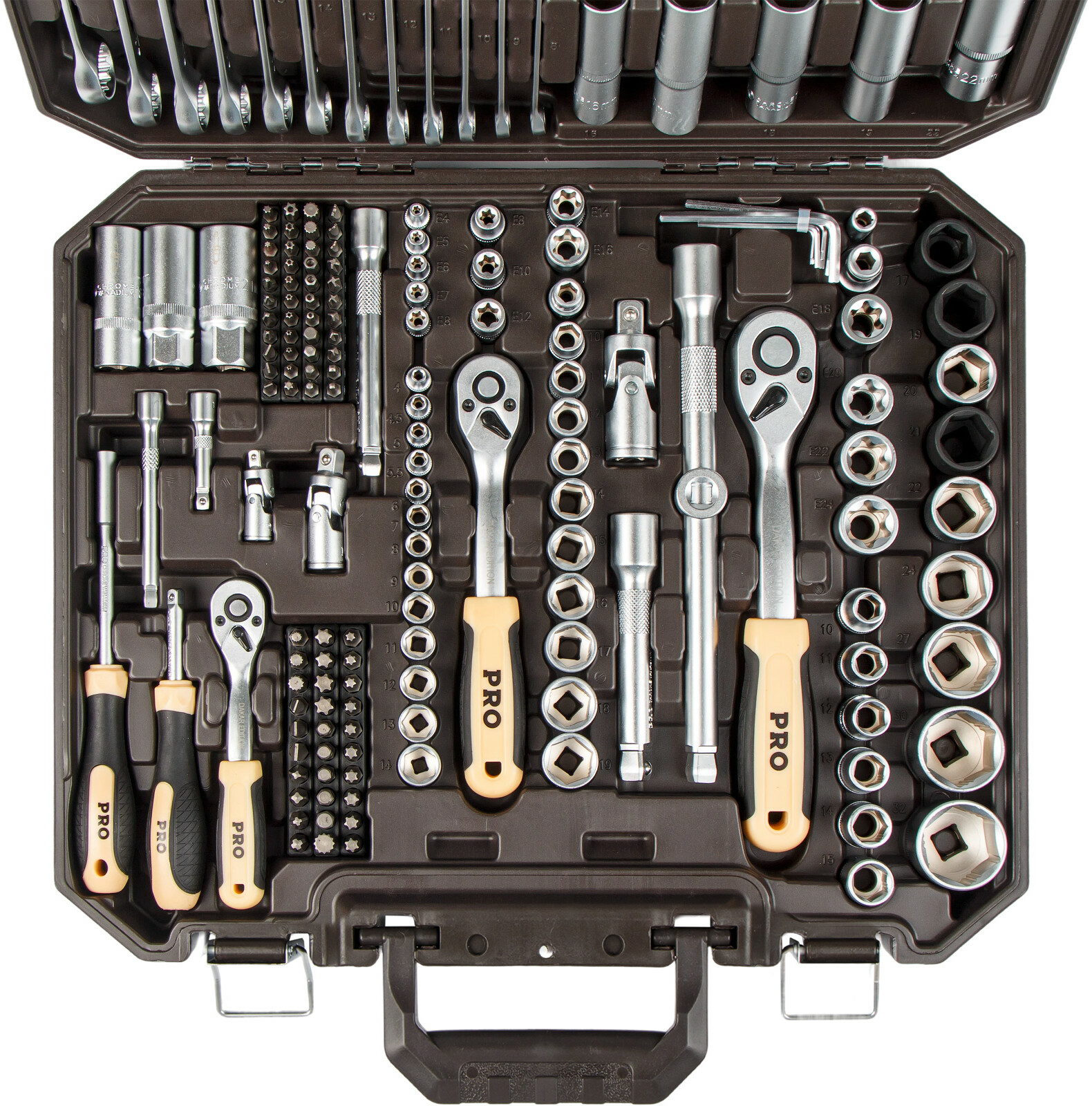 Набор инструментов 1/4", 3/8", 1/2" 6 граней PRO STARTUL Dakar 219 предметов (PRO-219DK) - Фото 15