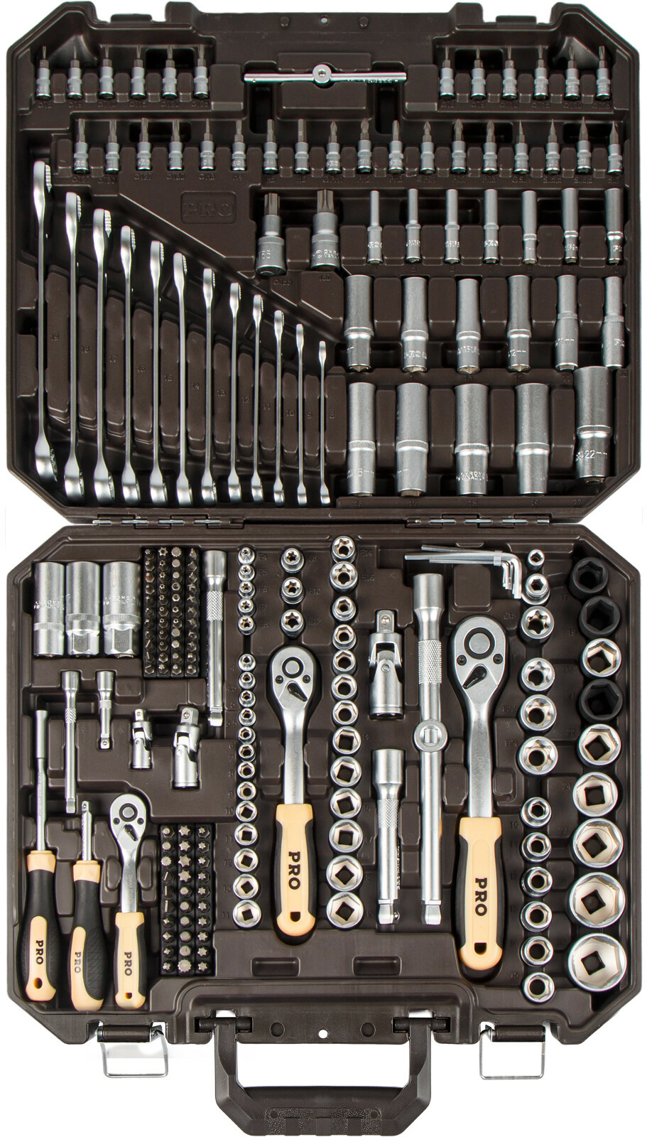 Набор инструментов 1/4", 3/8", 1/2" 6 граней PRO STARTUL Dakar 219 предметов (PRO-219DK) - Фото 16