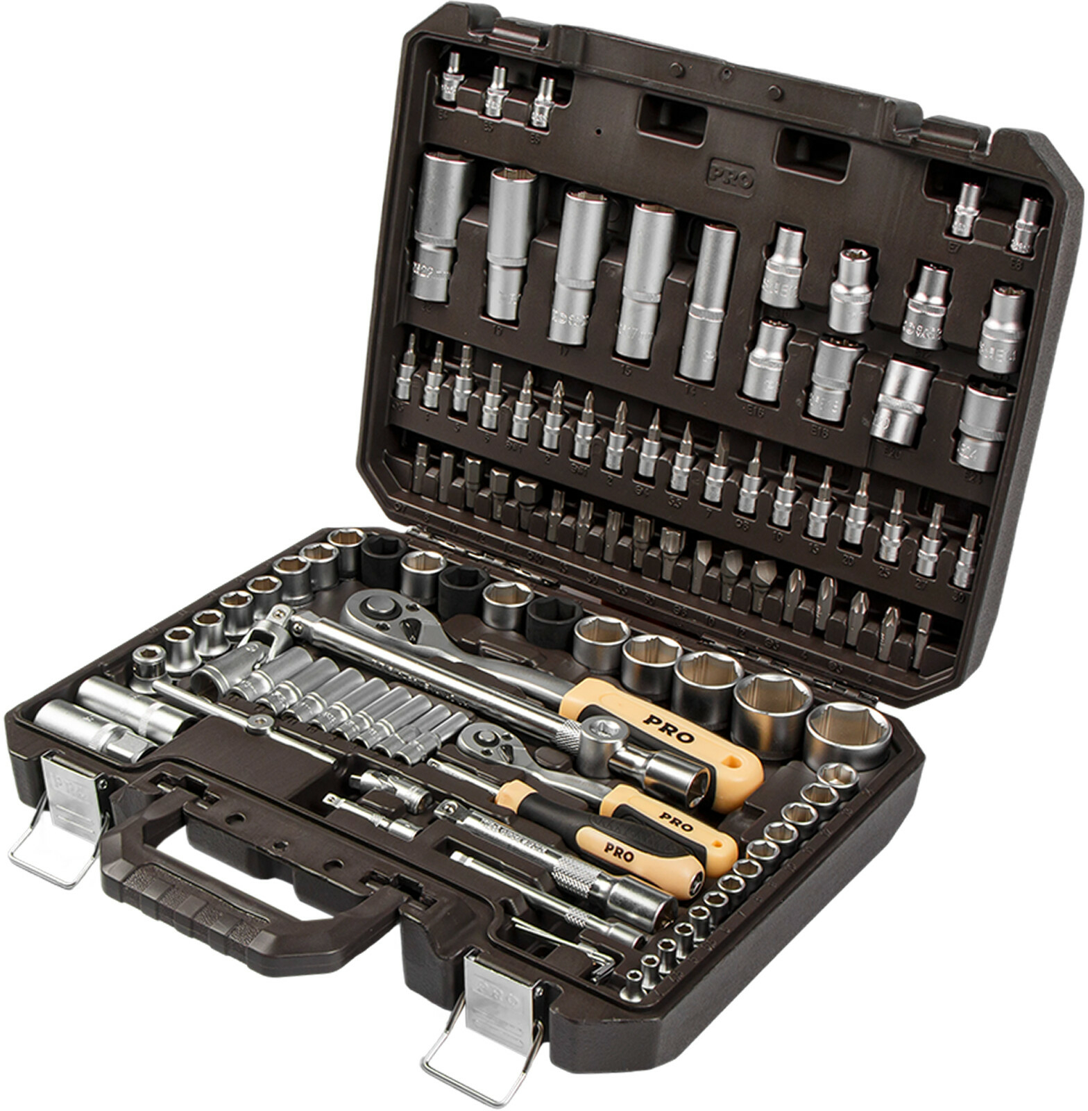 Набор головок и бит 110пр. 1/4",1/2" PRO STARTUL DAKAR (PRO-110DK)