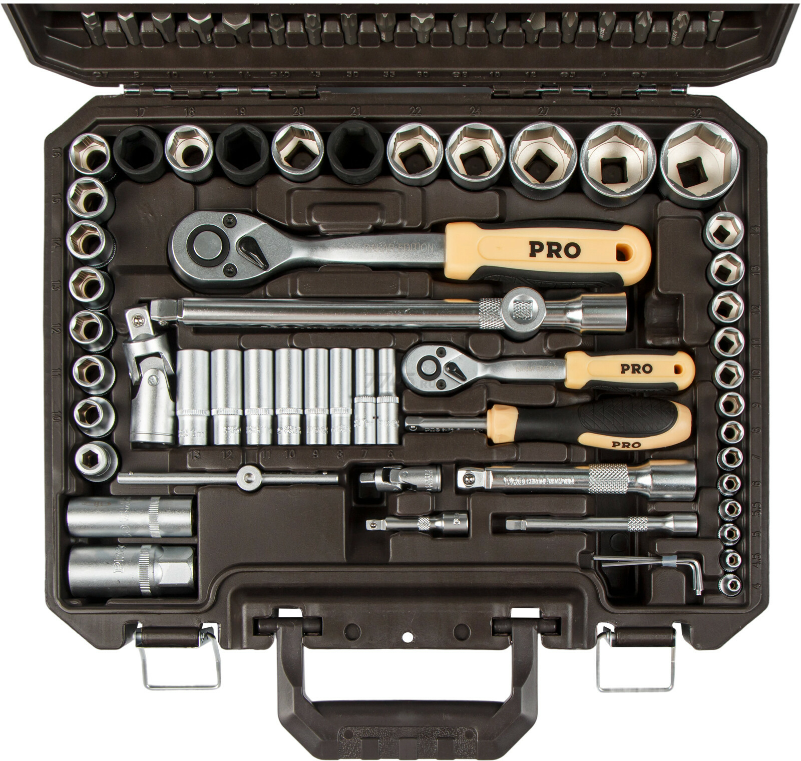 Набор инструментов 1/4", 1/2" 6 граней PRO STARTUL Dakar 110 предметов (PRO-110DK) - Фото 14