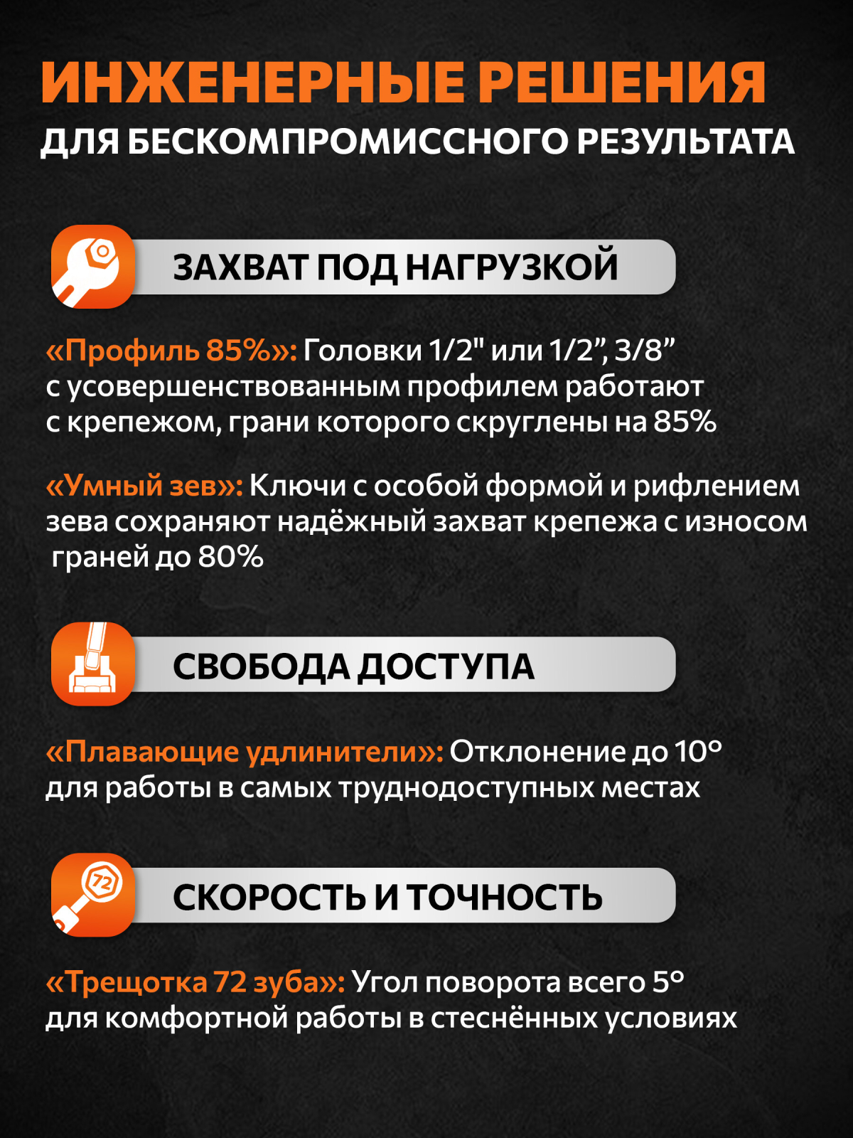 Набор инструментов 1/4", 1/2" 6 граней PRO STARTUL Dakar 94 предмета (PRO-094DK) - Фото 2