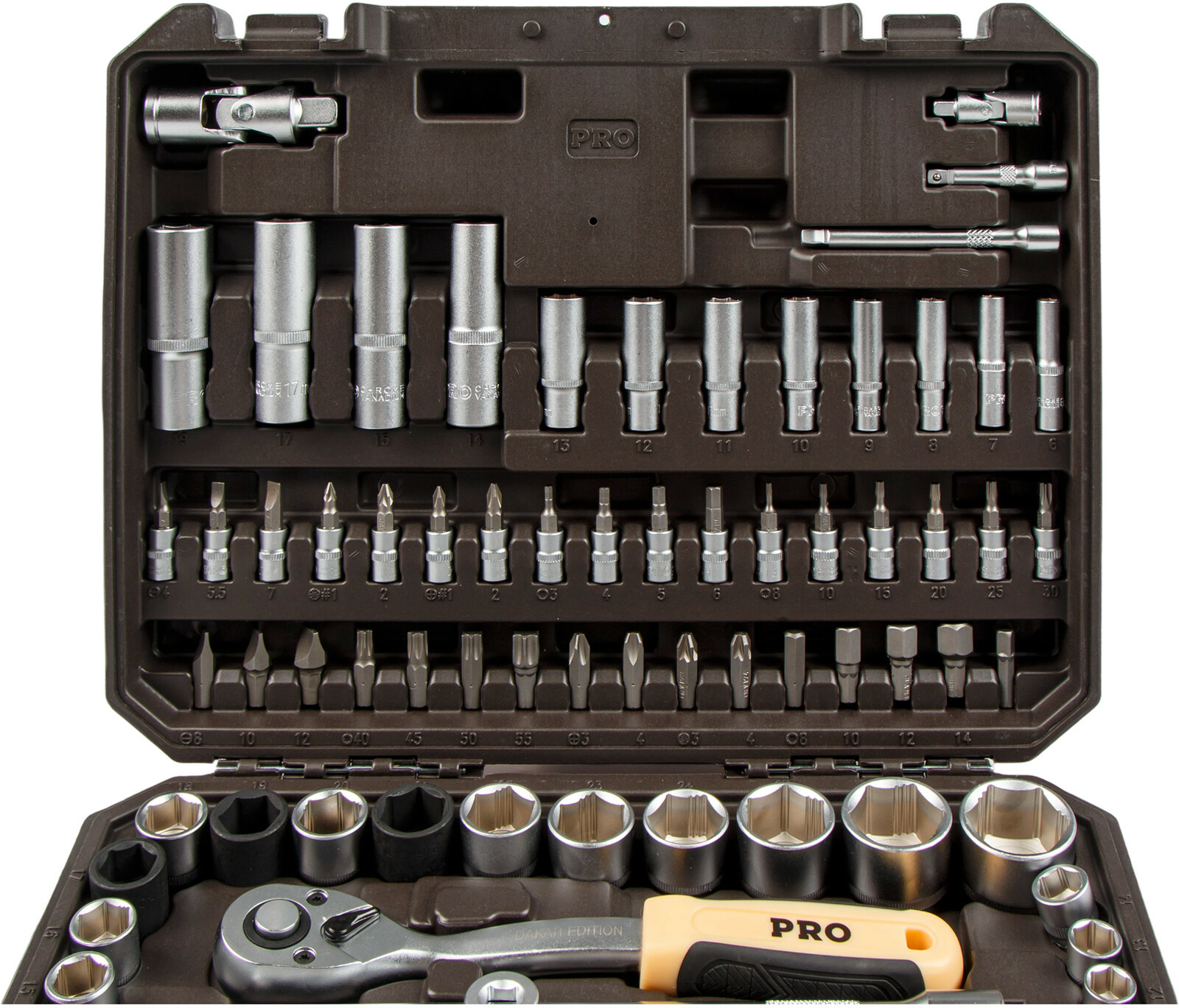 Набор головок и бит 94пр. 1/4",1/2" PRO STARTUL DAKAR (PRO-094DK) - Фото 4