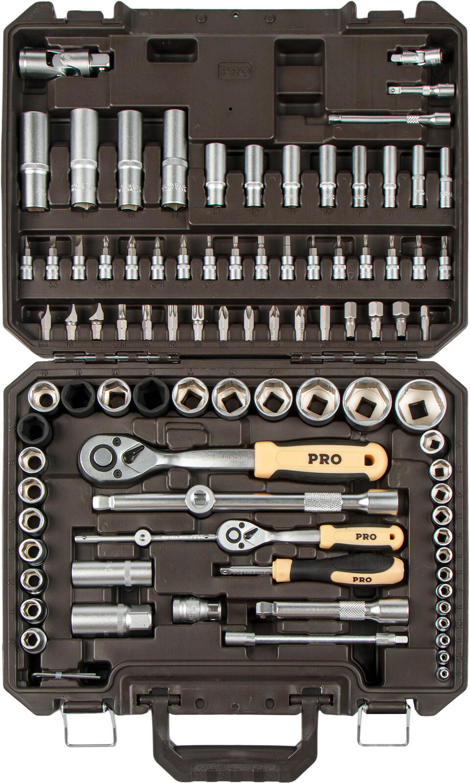 Набор головок и бит 94пр. 1/4",1/2" PRO STARTUL DAKAR (PRO-094DK) - Фото 5