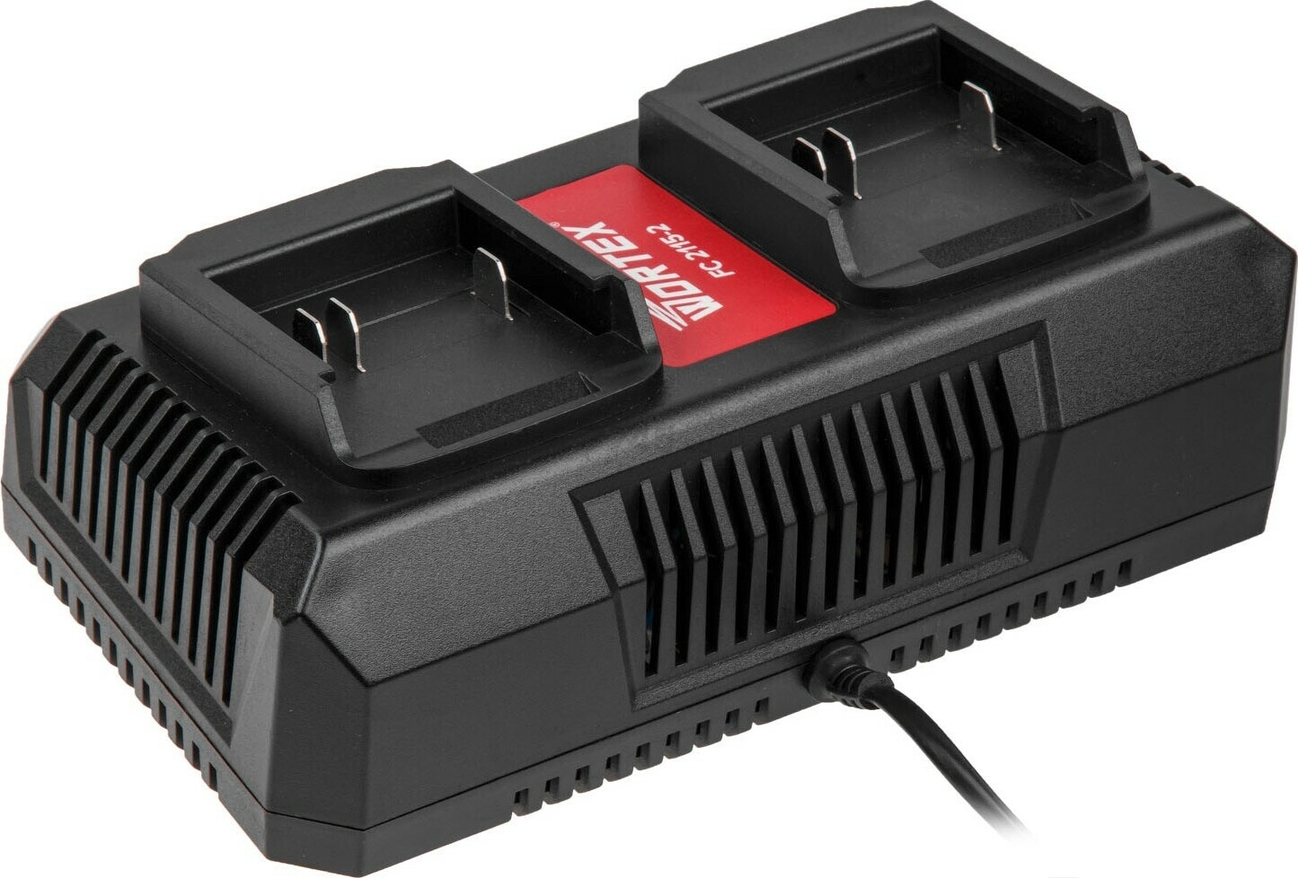 Комплект аккумулятор 18В 2Ач 2 штуки и зарядное устройство 2х2 А WORTEX ALL1 XLT SET (2329018) - Фото 3