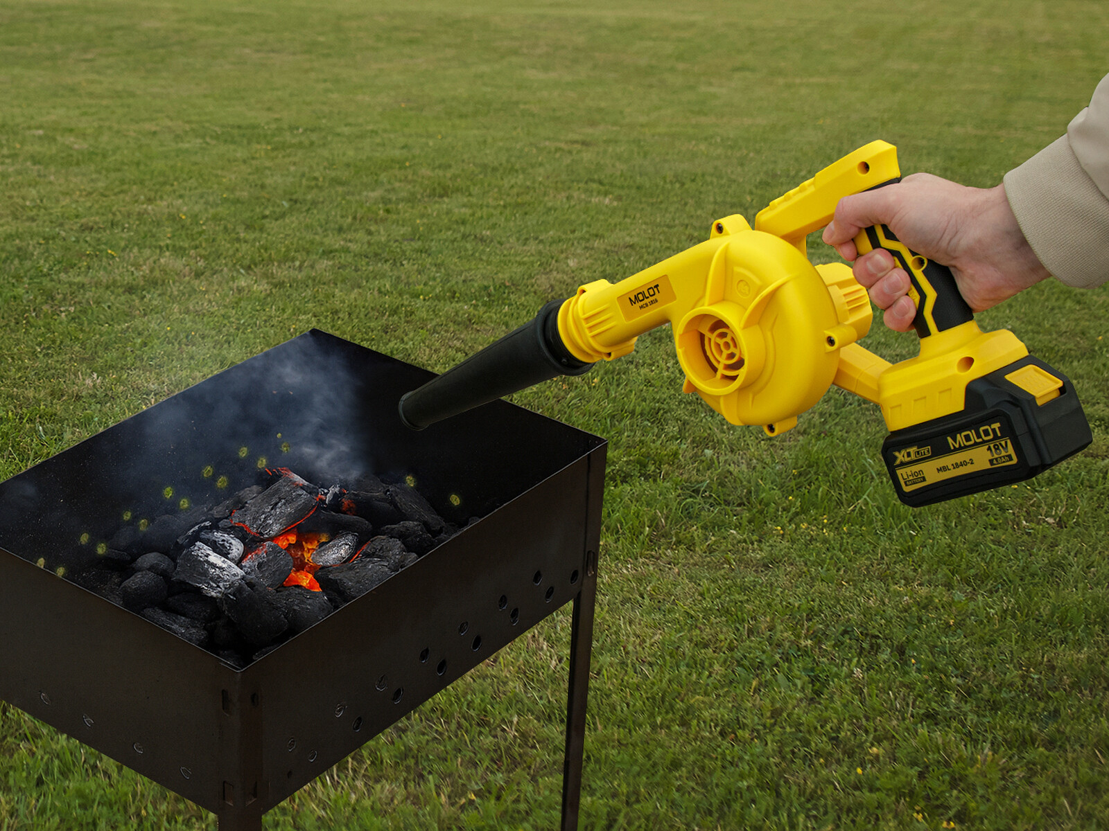 Воздуходувка аккумуляторная MOLOT MCB 1816 XLT Lite SET (2335038) - Фото 10