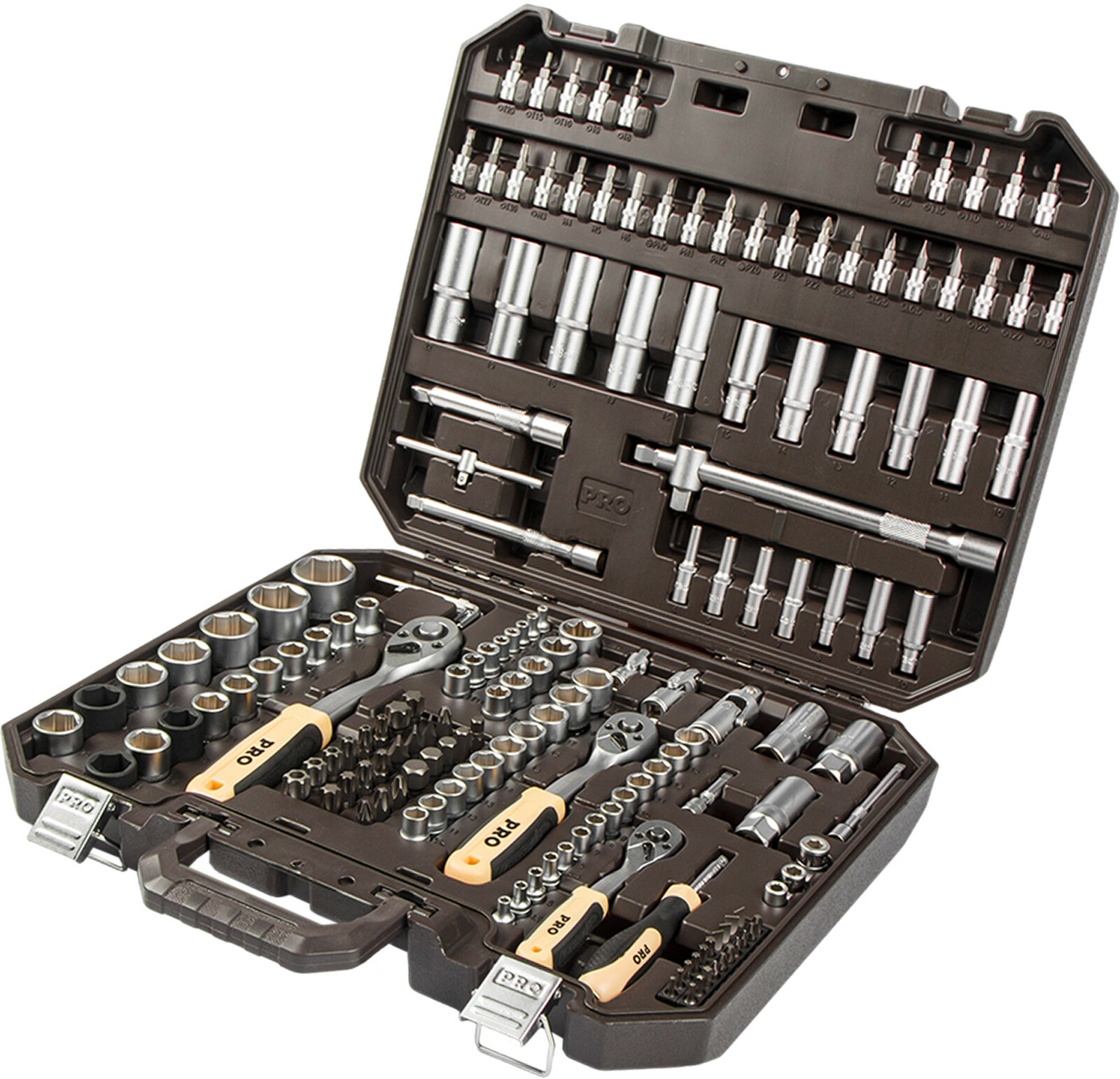 Набор головок и бит 171пр. 1/4",3/8",1/2" PRO STARTUL DAKAR (PRO-171DK)