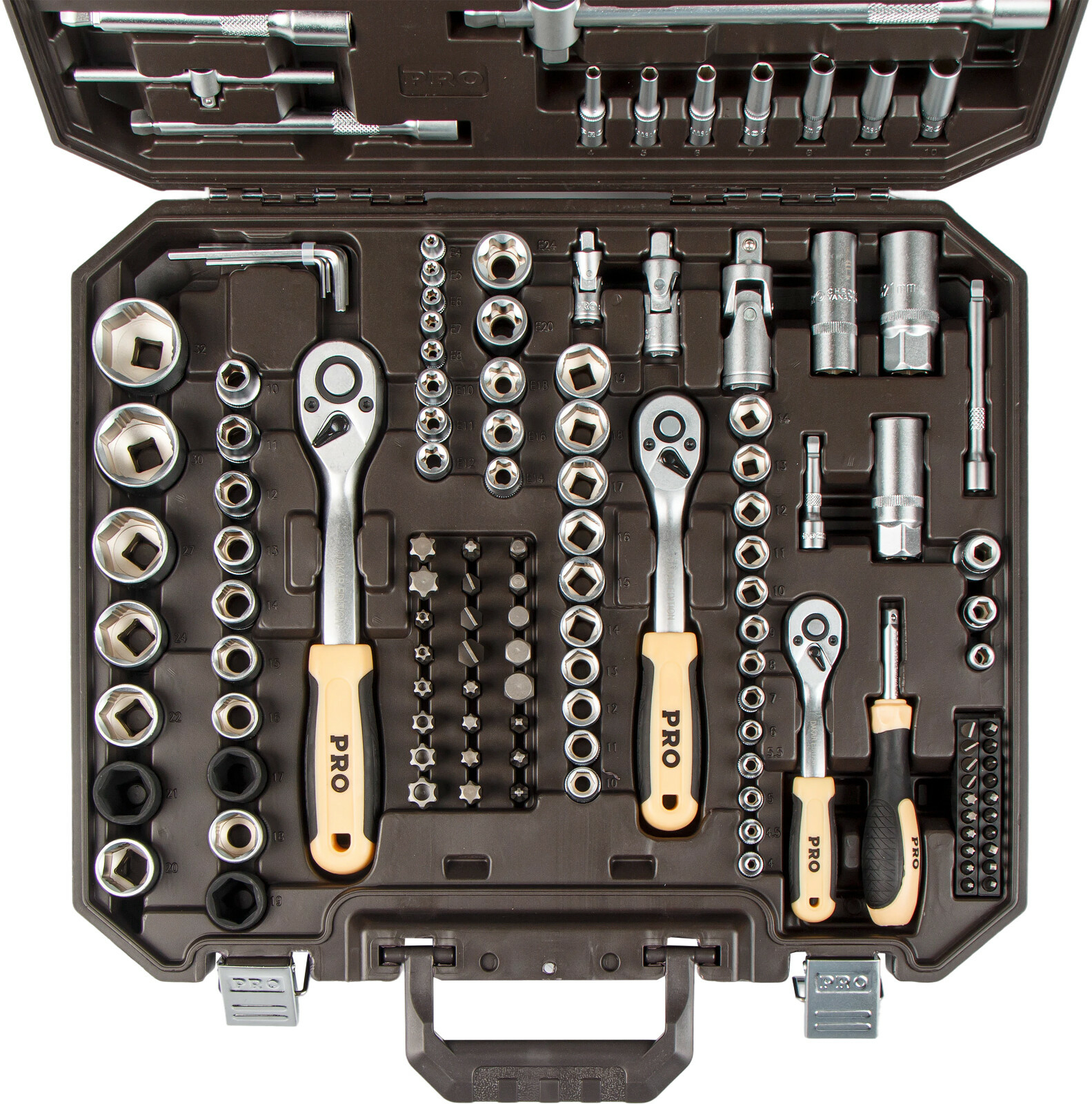 Набор головок и бит 171пр. 1/4",3/8",1/2" PRO STARTUL DAKAR (PRO-171DK) - Фото 4