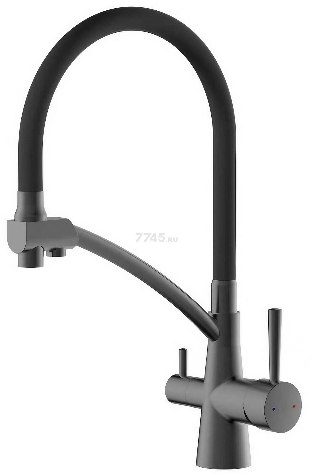 Смеситель для кухни AV ENGINEERING Lux D35 графит (AVLUX4-A49ST)