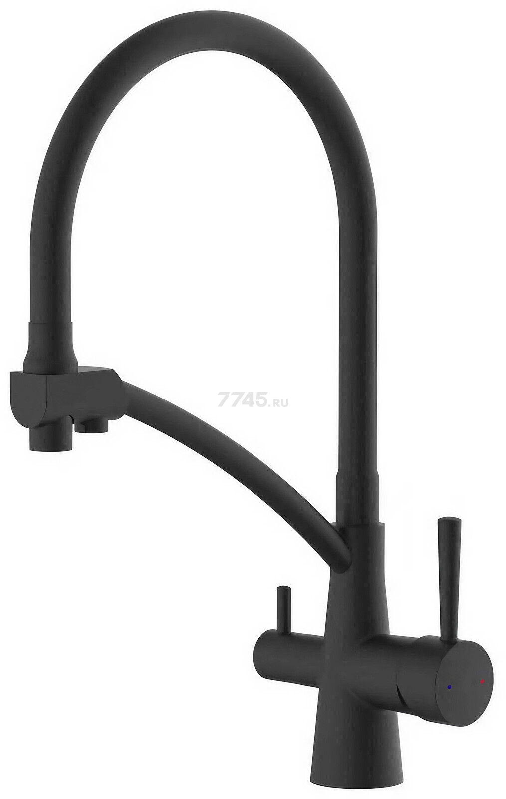 Смеситель для кухни AV ENGINEERING Lux D35 черный (AVLUX4-A49BL)