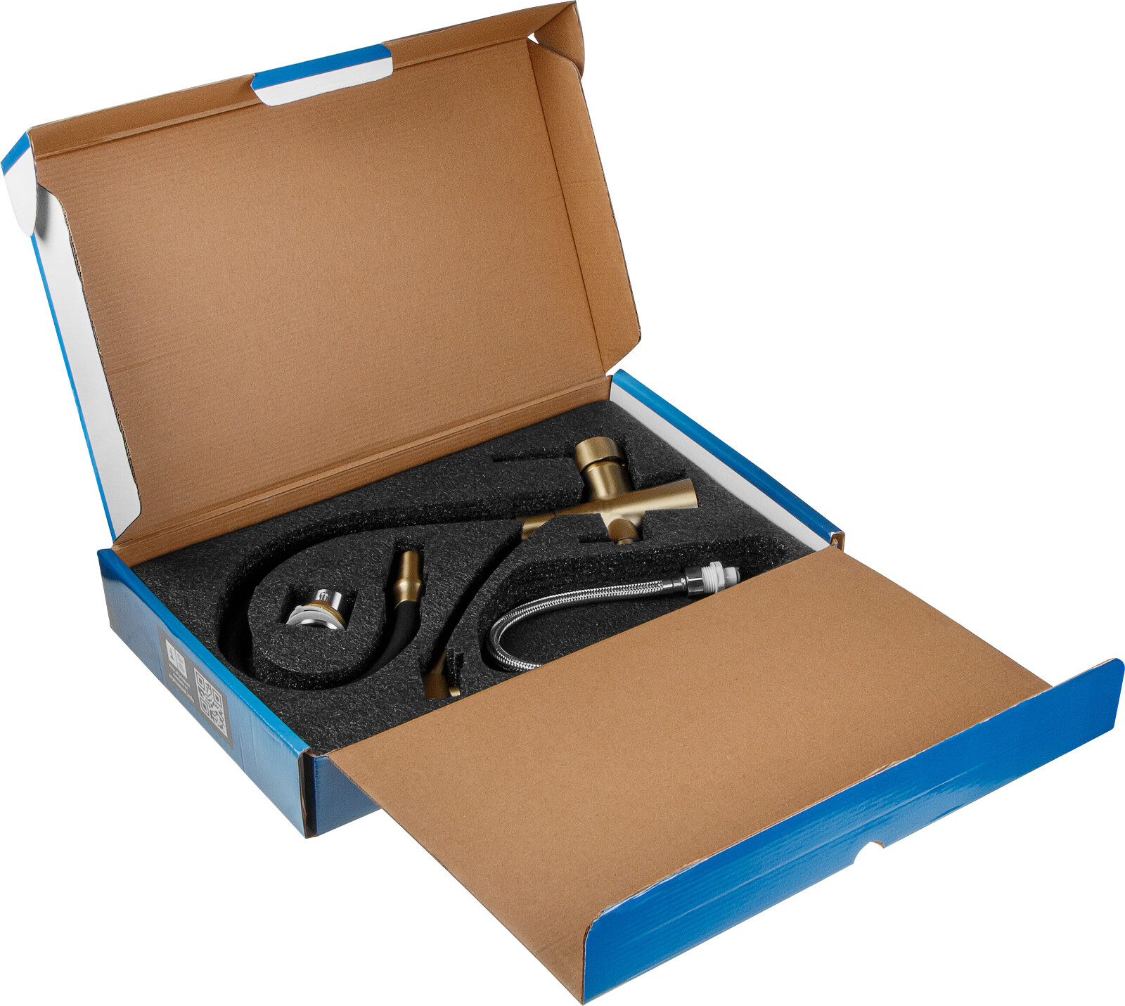 Смеситель для кухни AV ENGINEERING Lux D35 золотой, черный (AVLUX4-A49GLB) - Фото 8