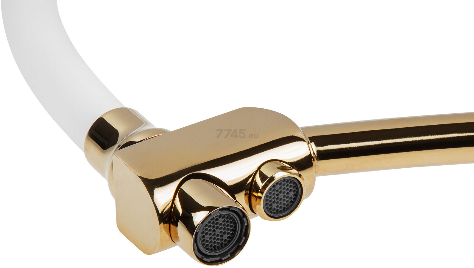 Смеситель для кухни AV ENGINEERING Lux D35 золотой, белый (AVLUX4-A49GLW) - Фото 2