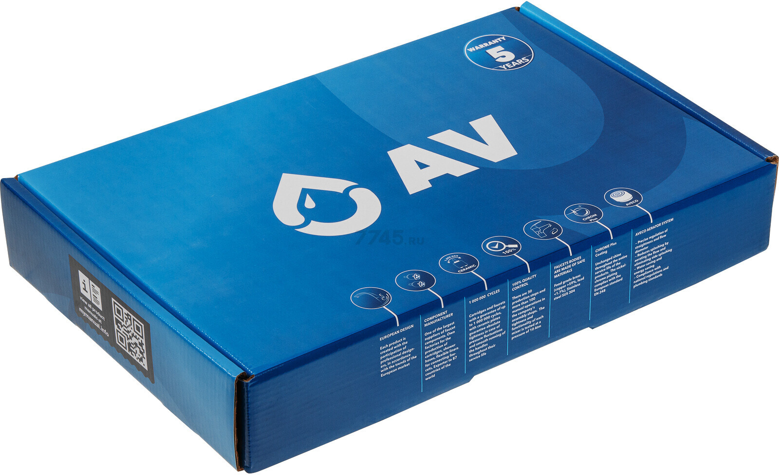 Смеситель для кухни AV ENGINEERING Lux D35 золотой, белый (AVLUX4-A49GLW) - Фото 7