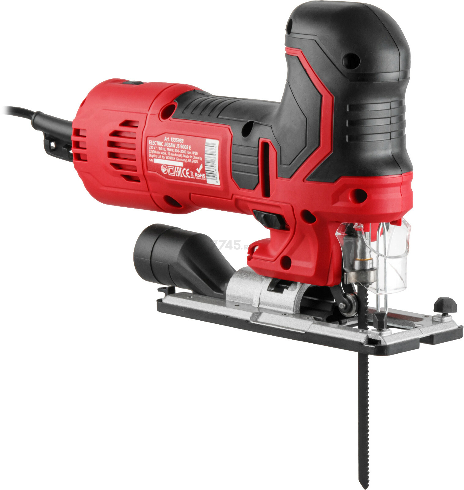 Электролобзик WORTEX JS 9008 E (1335988) - Фото 4