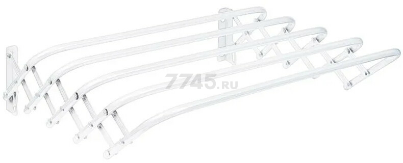 Сушилка для белья настенная складная NIKA 120х45х18,5 см белый (СН120Б)