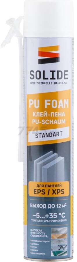 Клей-пена монтажная SOLIDE 750 мл (SL-69960-1)