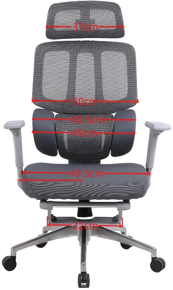 Компьютерное кресло KEIZEN Helix Grey (KZ-7351129) - Фото 30