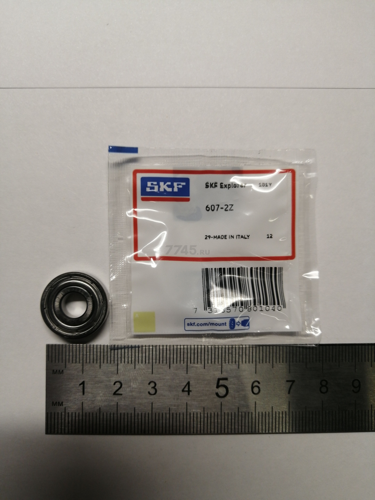 Подшипник шариковый SKF 607-2Z-SKF (T0000011826) - Фото 2