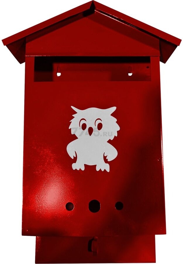 Ящик почтовый АГРОСНАБ Домик с замком 350х280х60 бордовый (00-00001047)