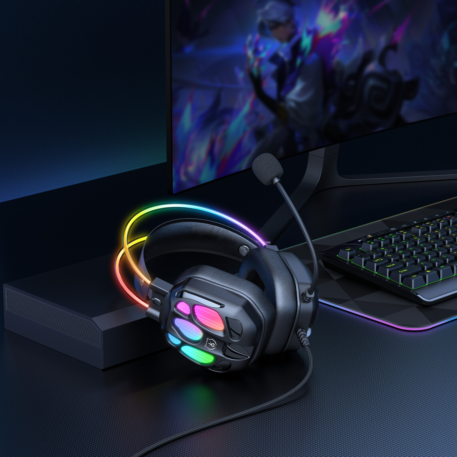 Наушники-гарнитура игровые URZUS UR-5524126 - Фото 9