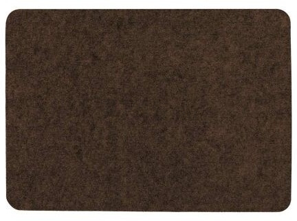 Коврик придверный влаговпитывающий ребристый VORTEX Slim 50×80 см коричневый (24387)