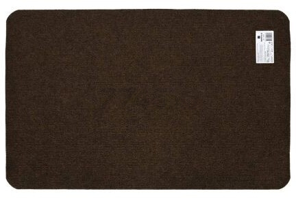Коврик придверный влаговпитывающий ребристый VORTEX Slim 50×80 см коричневый (24387) - Фото 3