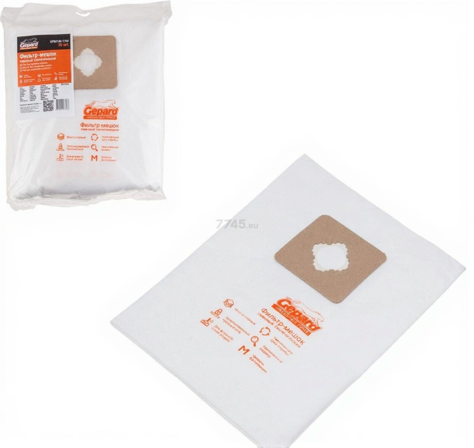 Мешки для пылесоса GEPARD для Bull AS 3001 10 штук (GP90086-1110)