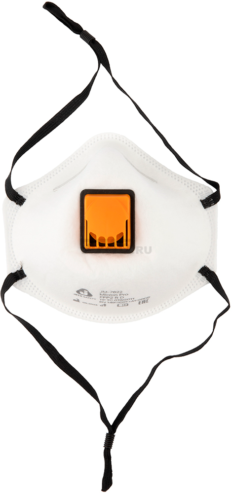 Респиратор JETA SAFETY JM-7622 формованный с клапаном FFP2 R D до 12 ПДК (JM-7622) - Фото 5