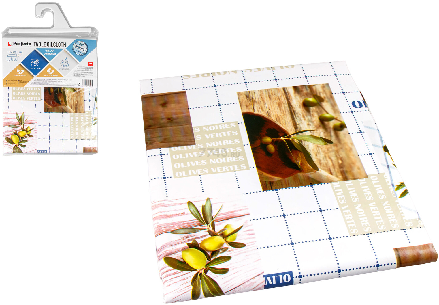 Клеенка столовая 140х110 см PERFECTO LINEA Deco (11-165288)