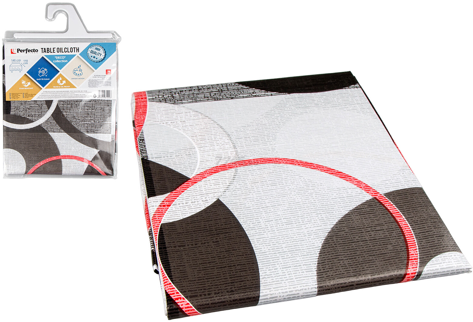 Клеенка столовая 140х110 см PERFECTO LINEA Deco (11-165287)