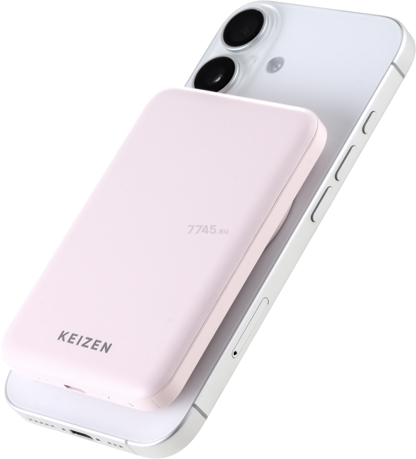 Power Bank KEIZEN 5000 mAh with MagSafe Pink (KZ-20130108) - Фото 13