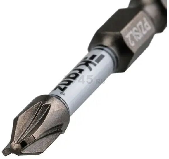 Бита для шуруповерта магнитная PZ/FL2 50 мм KRANZ 2 штуки (KR-92-0419-2) - Фото 3